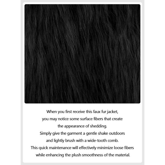 Women's Fashion Cropped Faux Fur Jacket Long Sleeve Open Front Cardigan Casual F - Picture 5 of 6